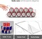 Sorbus 4 Pack Stackable Slim Can Holder Dispenser with Lid for Fridge, Pantry, Freezer